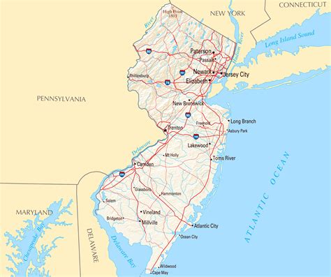 list of cities in new jersey by population|New Jersey (USA): State, Major Cities, Towns  .